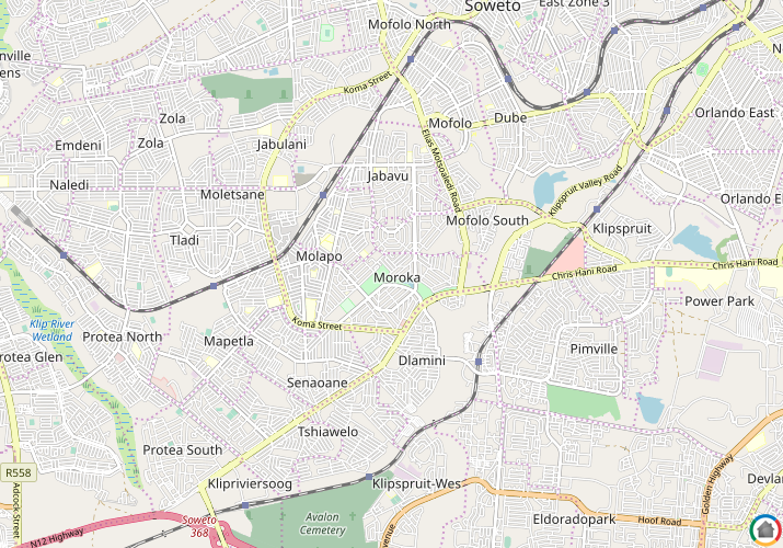 Map location of Moroka